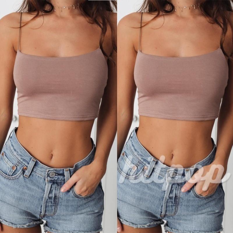 Áo yếm nữ Sexy Top Màu sắc Kiểu dáng ôm Low Cut Tank Top, Áo phông nữ mùa hè，áo yếm hở lưng | BigBuy360 - bigbuy360.vn