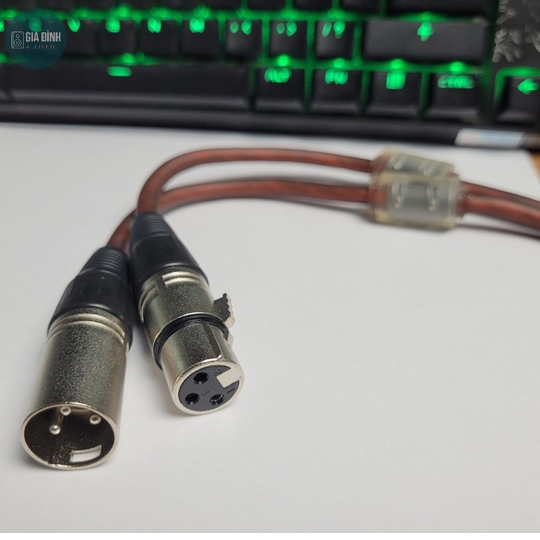 Combo 2 dây Canon đực cái chống nhiễu dài 0.8M loại tốt