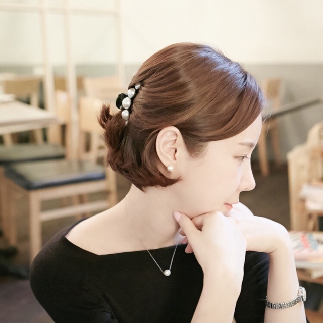 Kẹp tóc ngọc trai