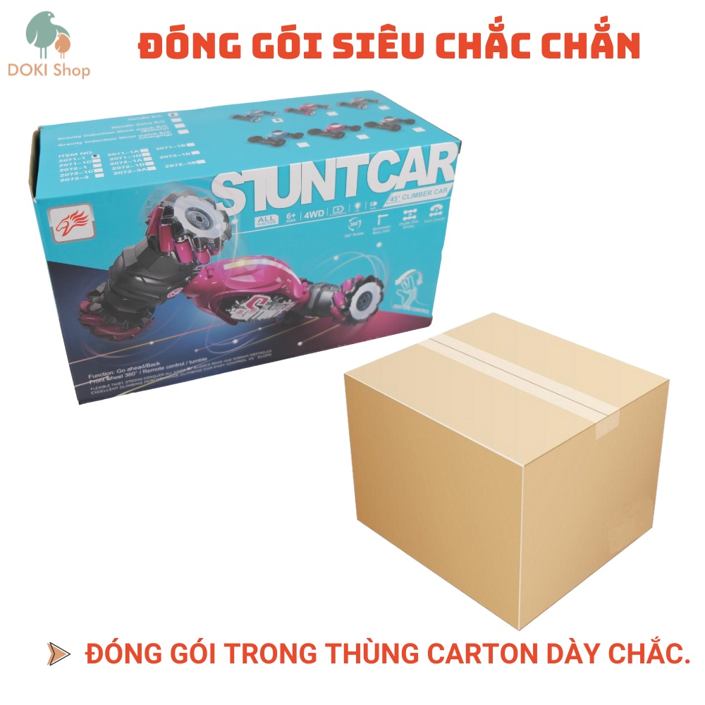 Xe điều khiển từ xa STUNT CAR 10 chức năng, biển đổi hình dạng, leo đốc 45 độ, dritf xoay vòng, chạy 40km/h