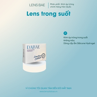 hãng DABAE CLEAR kính áp tròng Hàn Quốc lens trong suốt chất liệu Silicone