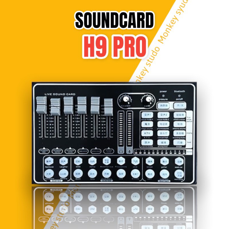Sound Card H9 BLUETOOTH BH 1 NĂM Dành Cho Thu Âm Hát Livestream Chuyên ...