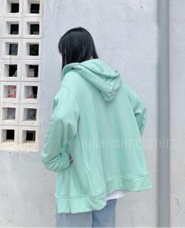 Áo khoác nỉ xanh mint  😋