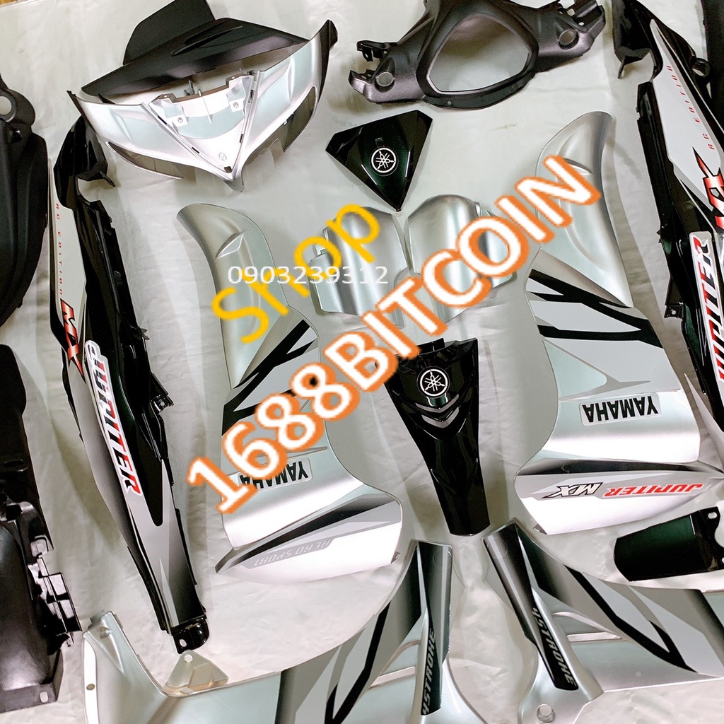 Dàn áo xe JUPITER MÀU BẠC ,JUPITER Gravita -nhựa nguyên sinh cao cấp ABS LOẠI ĐẸP