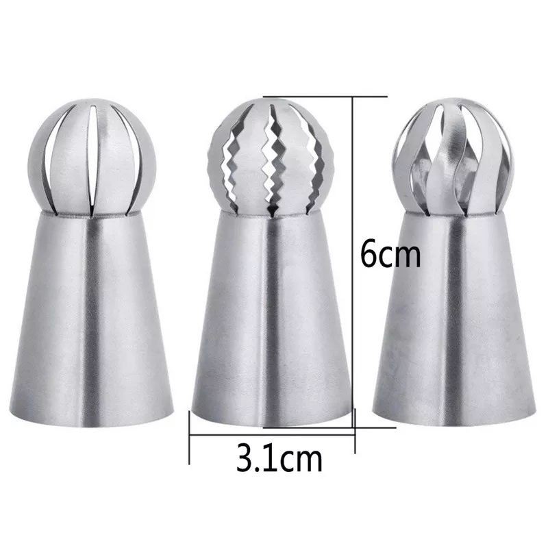 Đui bắt kem Balltips 3D Nga hình cầu nhiều kiểu