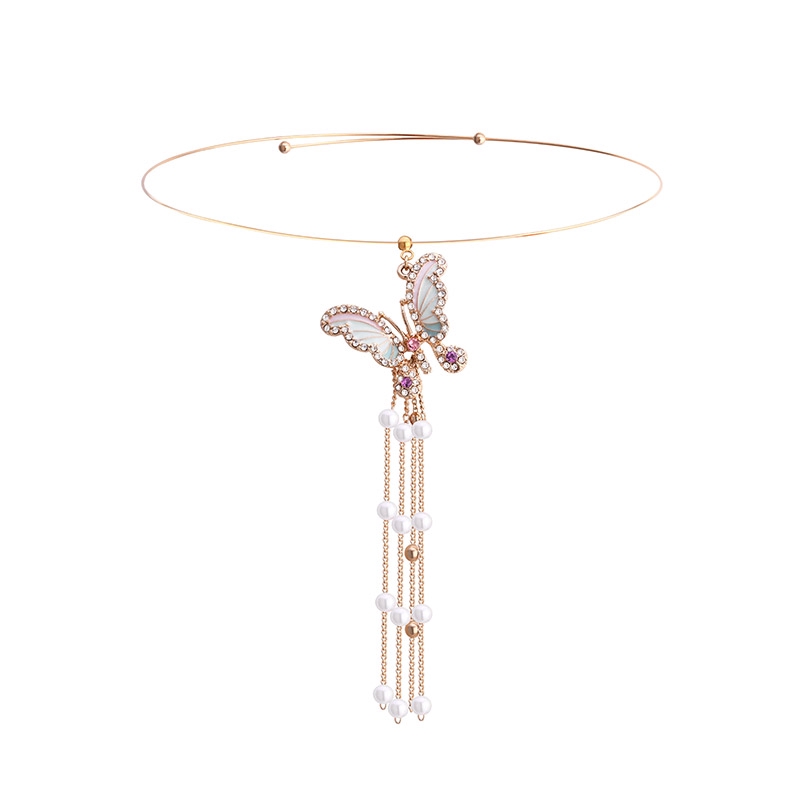Vòng Cổ Choker Hình Bướm Đính Ngọc Trai | BigBuy360 - bigbuy360.vn