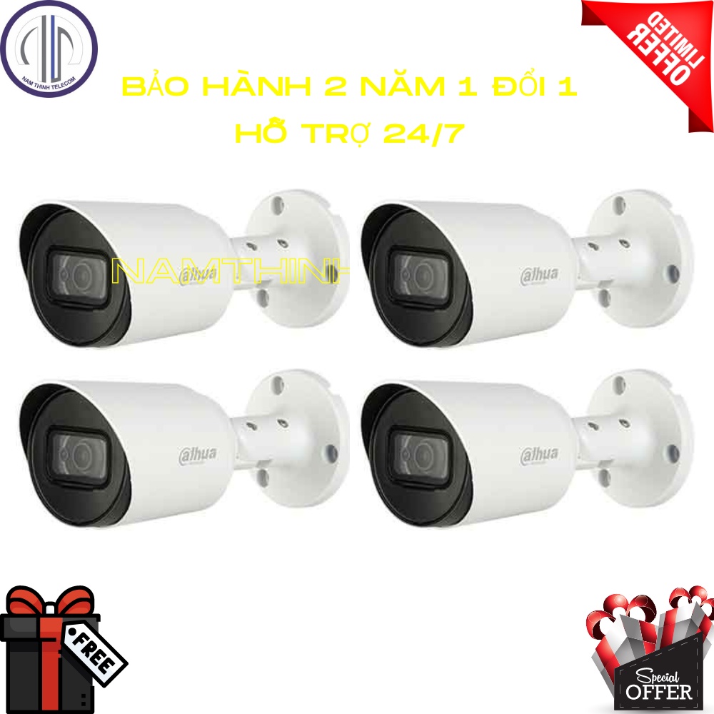 Camera có dây DAHUA có mic thu âm trong nhà ngoài trời chính hãng