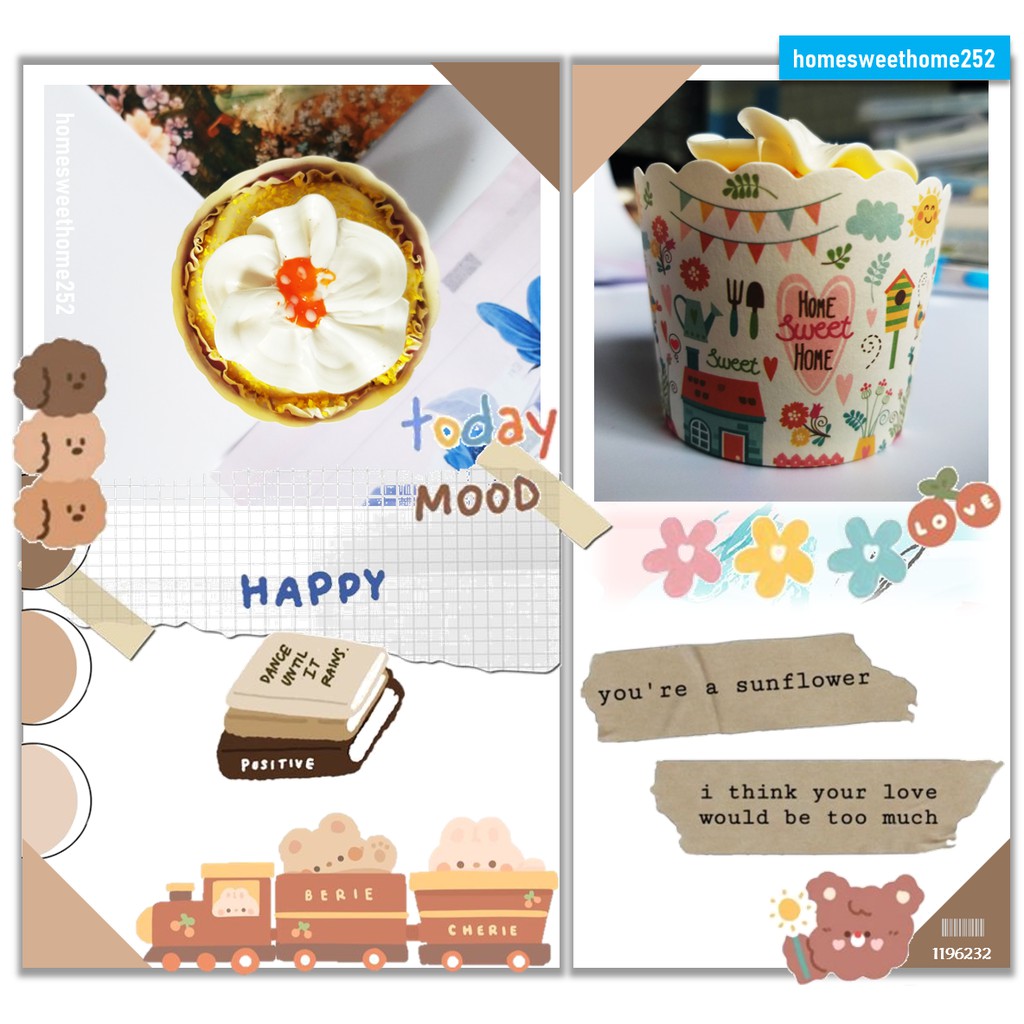 Set 10 Ly Giấy Nướng Cupcake HomeSweetHome