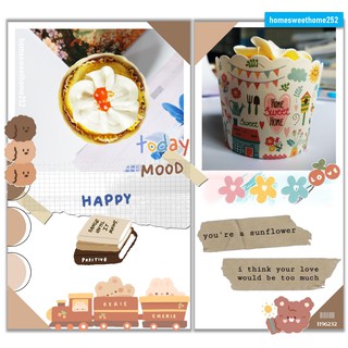 Set 10 ly giấy nướng cupcake HomeSweetHome