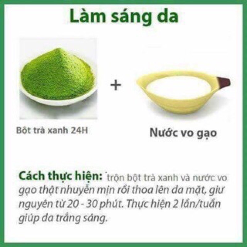 1kg bột trà xanh nguyên chất handmade