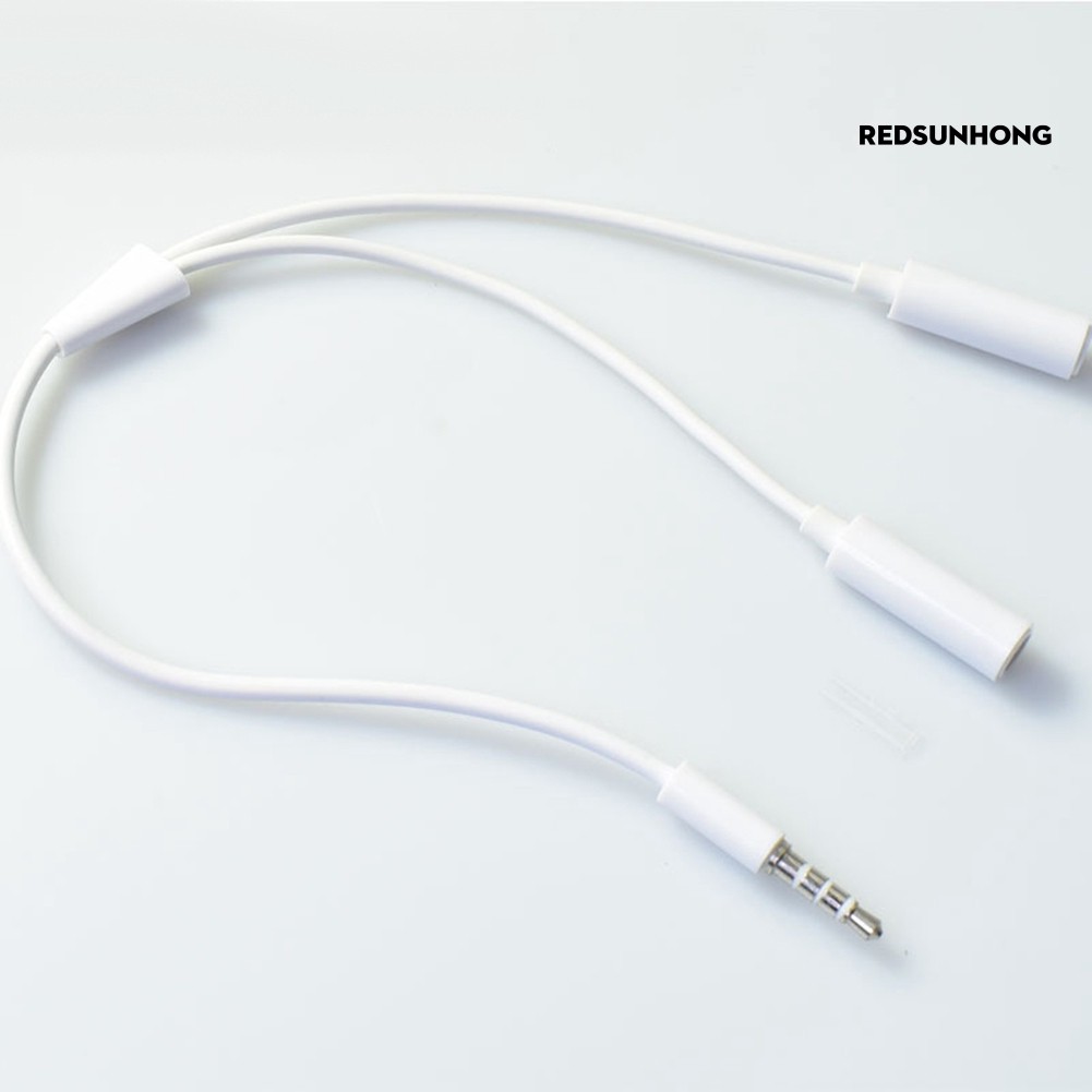 Dây Cáp Chia Âm Thanh Tai Nghe 3.5mm Chuyển Đổi 1 Đầu Male Sang 2 Đầu Female