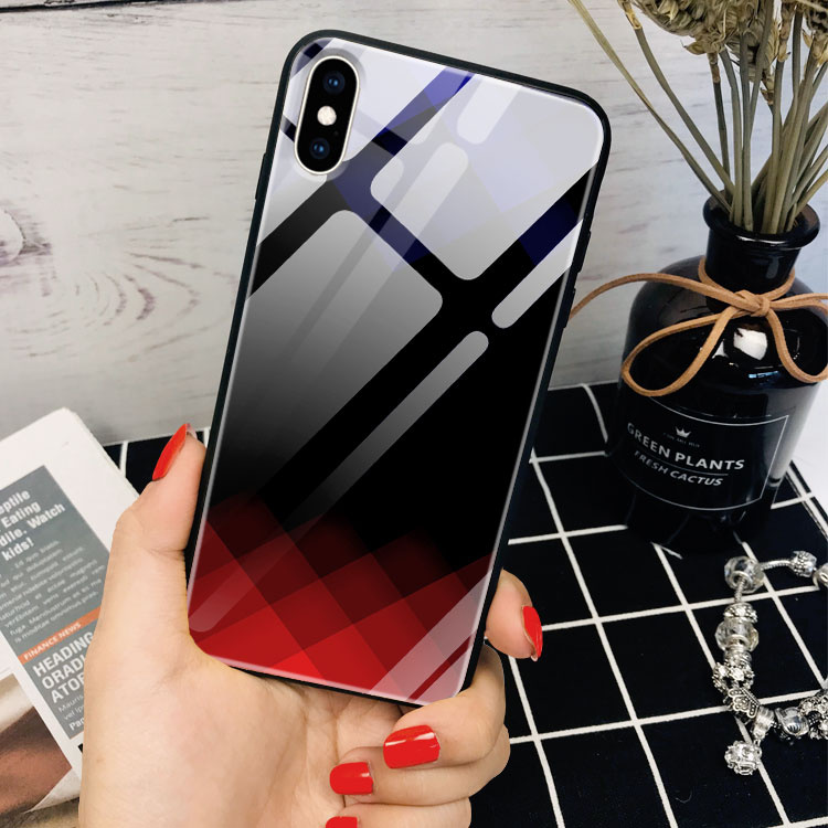 Ốp Ip X Hình Hoạ Tiết Khối Vuông Xanh Đỏ Cute PROCASE 6/6S/6Plus/6S/Plus/7/8/7Plus/8Plus/X/Xsmax/11/Promax/Xr