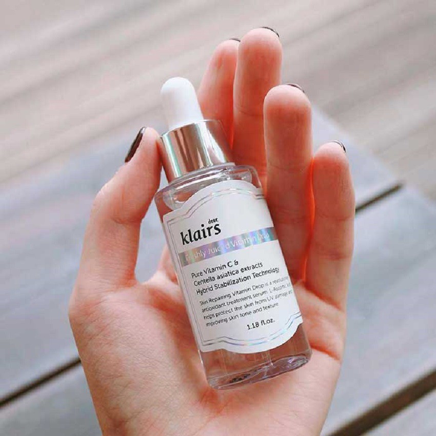 Serum Klairs, Tinh chất serum vitamin C Klairs Freshly Juiced Vitamin Drop Serum 35ml  mờ thâm mụn, dưỡng  trắng da