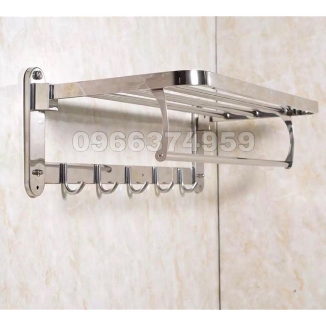 Giá treo khăn nhà tắm inox2 tầng