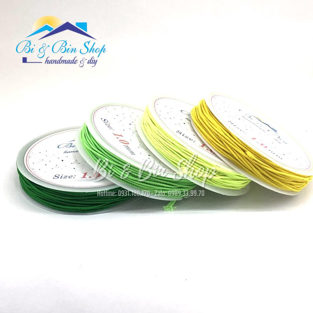 Cuộn Dây Thun Màu Co Giãn Dùng Xỏ Chuỗi, Hạt Gỗ Làm Vòng Đeo Tay, Làm Trang Sức Handmade