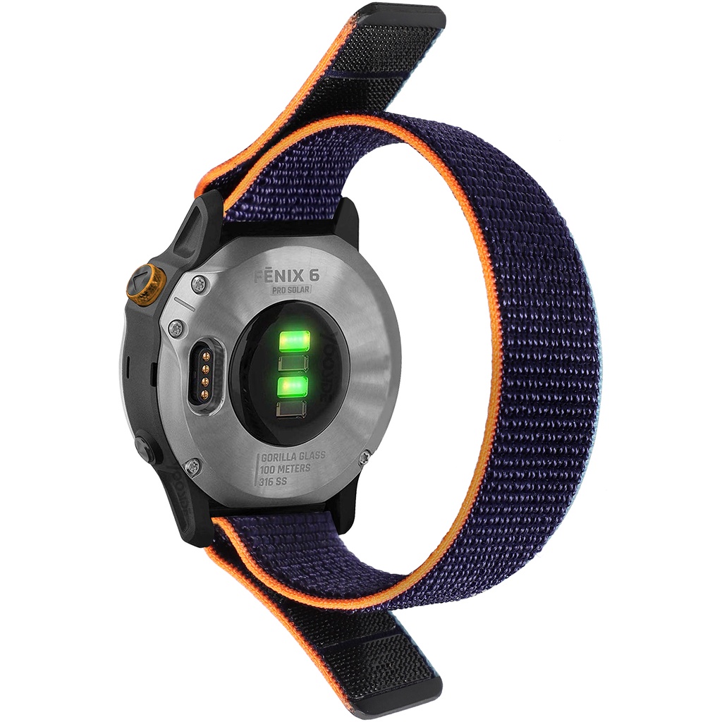Dây Đồng Hồ Bằng Nylon 20 22mm 26MM Dành Cho Garmin Fenix 7x 7 7S Fenix 6X 6S 6 Pro 5X 5 5S Forerunner 935 945