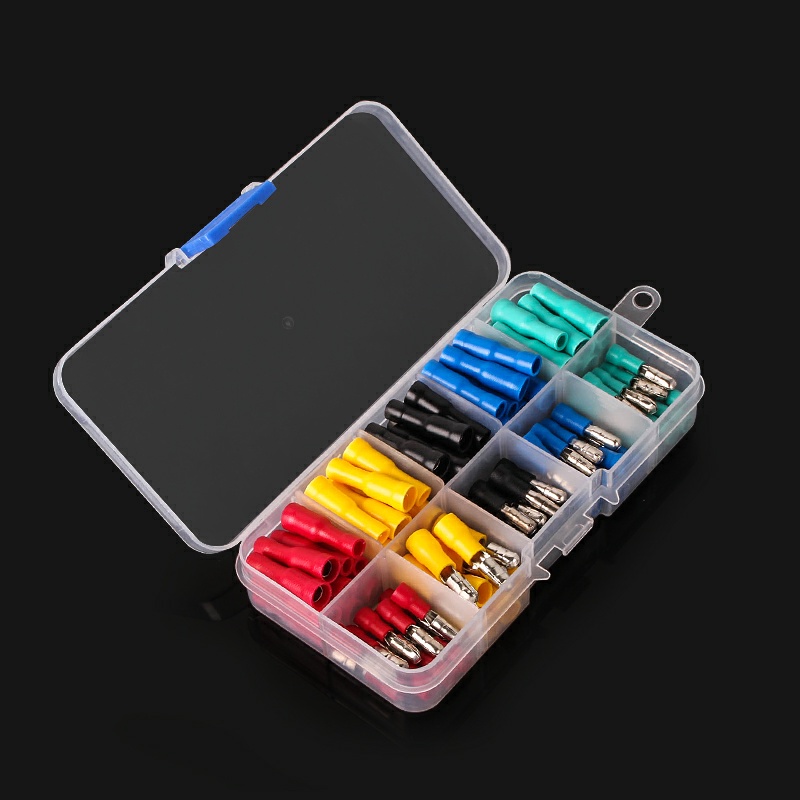 Đầu cos đực cái MPD FRD 25 cặp hoặc 50 cặp cốt âm dương ghim tròn, cosse bấm nối dây điện 0.5mm 1.5mm bằng đồng