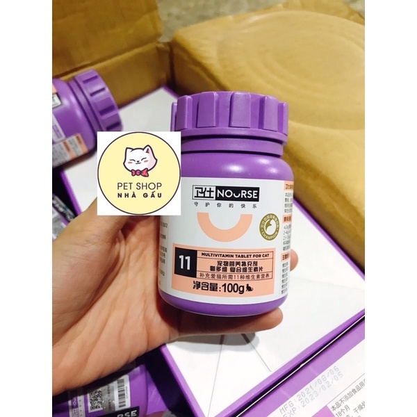 VITAMIN NOURSE BỔ SUNG VITAMIN CHO CHÓ MÈO SỐ 11,15,18,19,21,28,29