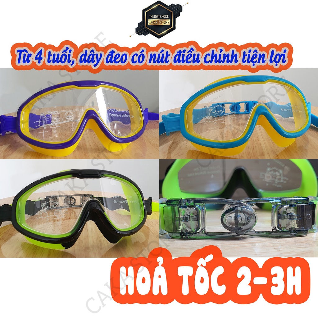 Kính bơi trẻ em 𝙢𝙖̂̃𝙪 𝙢𝙤̛́𝙞 2022 dành cho bé trai