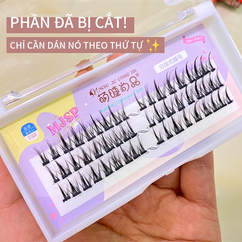 Lông mi giả chùm tóc tiên Barbie B tự nối độ dài 8-12mm No.3 mềm, nhẹ-URBJM-C08