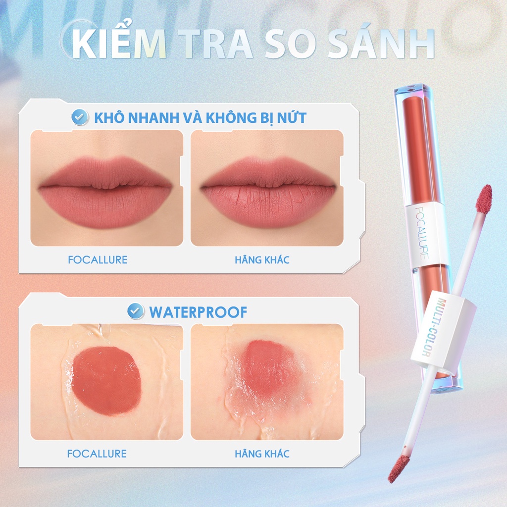 Son 2 Đầu Focallure Mua 1 Được 2 Chất Son Nhung Lì Mềm Mịn Nhiều Màu Xinh - FA327