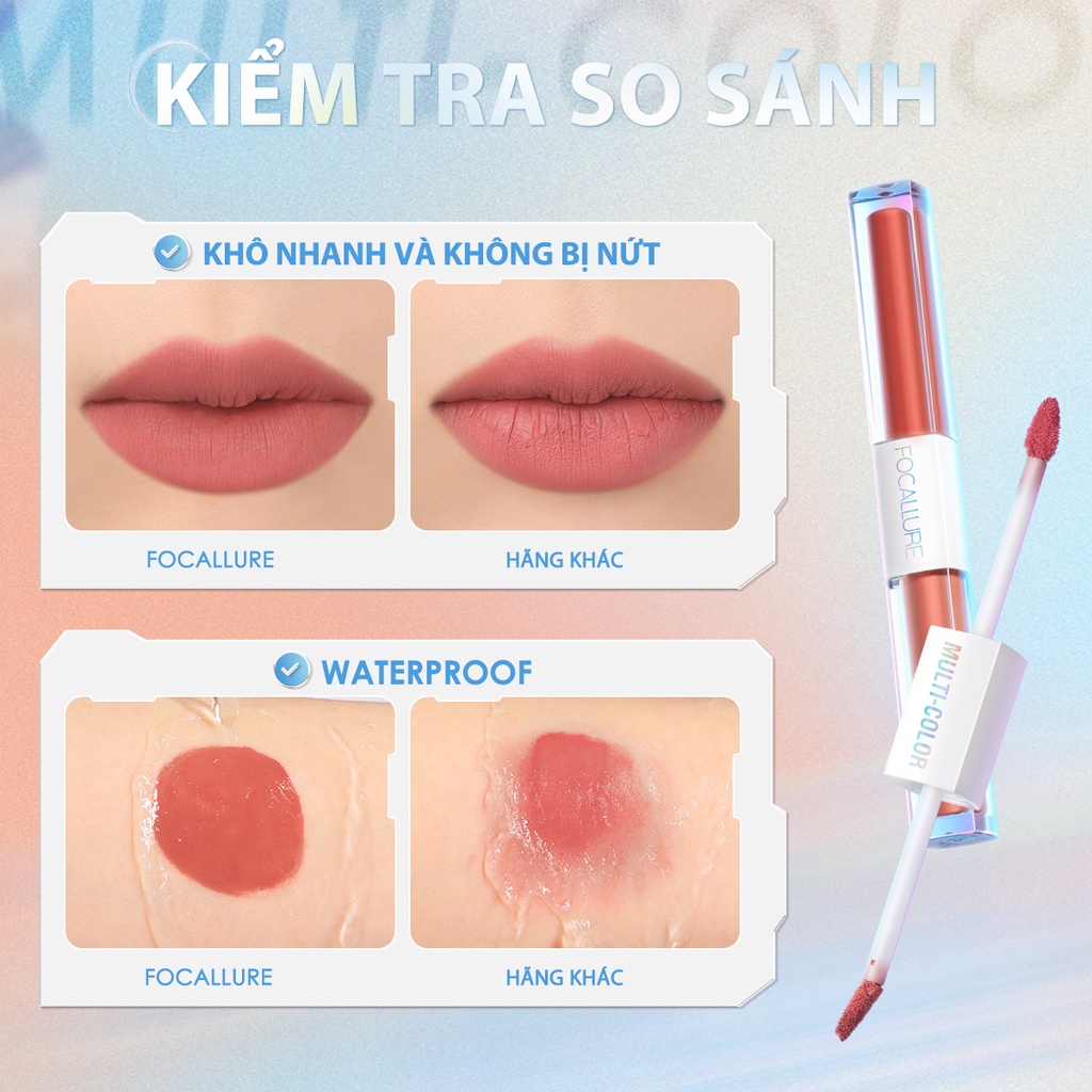 Son 2 Đầu Focallure Mua 1 Được 2 Chất Son Nhung Lì Mềm Mịn Nhiều Màu X