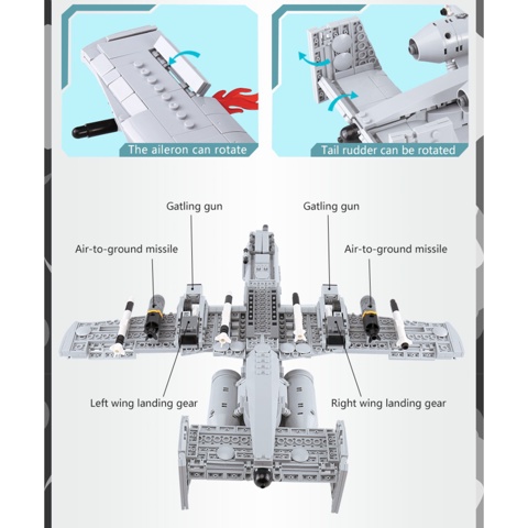 Đồ chơi lắp ráp lego máy bay chiến đấu Xingbao