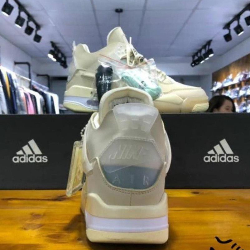 Giày  Jordan 4, Giày Sneaker JD4 Màu Vàng KemThời Trang Nam Nữ Full Box+Bill | BigBuy360 - bigbuy360.vn