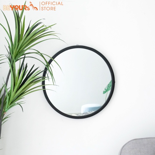 Gương Tròn Soi Treo Tường BEYOURs Khung Gỗ Decor Mia-Circle-Mirror Trang Điểm Đẹp Nội Thất Phòng Ngủ