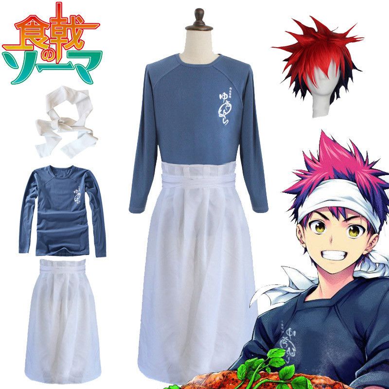 Mới Áo Sơ Mi Hóa Trang Shokugeki no Soma Yukihira Souma Cá Tính
