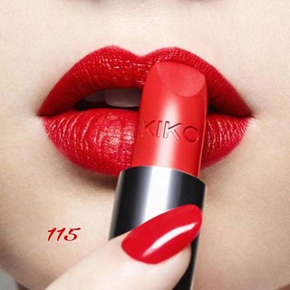 Son kiko 115- đỏ cam - tông đỏ nhiều hơn cam nhé.