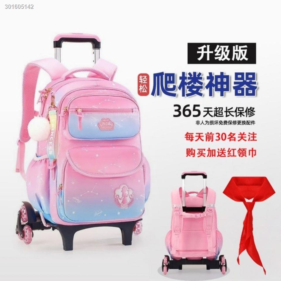 Ba lô và tay kéo 6 bánh chống thấm nước dành cho bé lớp 1-6 có bán lẻ