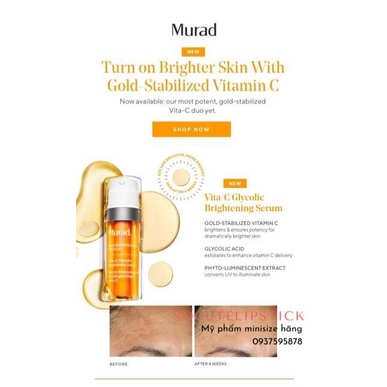 🧡 Tinh chất sáng da Murad Vita-C Glycolic Brightening Serum