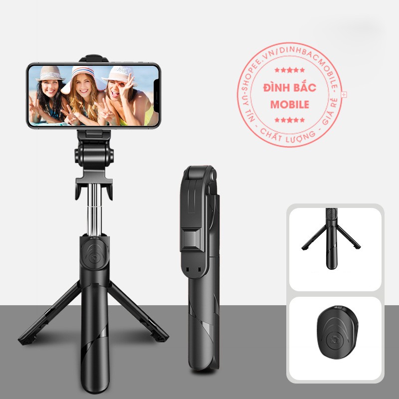 Gậy chụp ảnh tự sướng XT02 3in1 có bluetooth 3 chân đa năng chụp hình selfie giá đỡ điện thoại livestream | BigBuy360 - bigbuy360.vn