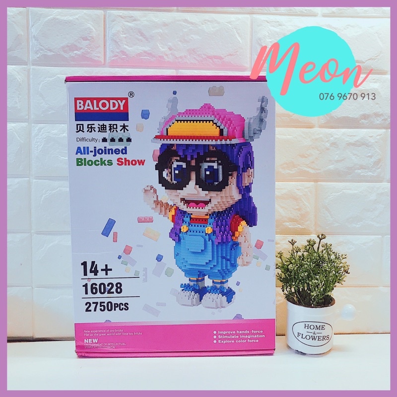 Mini Block xếp hình lego - Norimaki Arale - 3090 pcs - Size XL