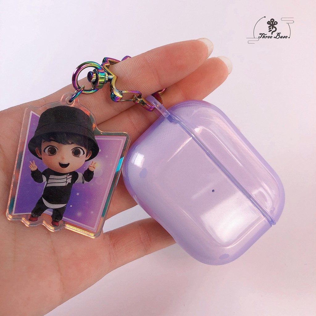 Vỏ đựng bảo vệ cho hộp sạc tai nghe Airpods họa tiết BTSS-613 đáng yêu