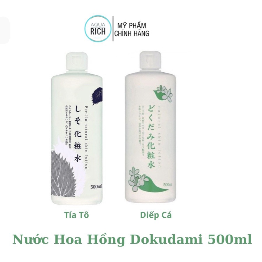 Nước Hoa Hồng Diếp Cá, Tía Tô Dokudami Nhật Bản - 500ml