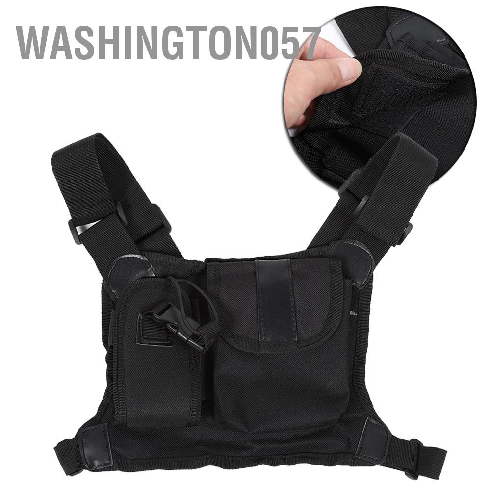 Có thể bán buôn Hai chiều Radio Chest Pocket Pack Ba lô Phụ kiện Túi đựng Hộp đựng Washington057 Hàng giao ngay