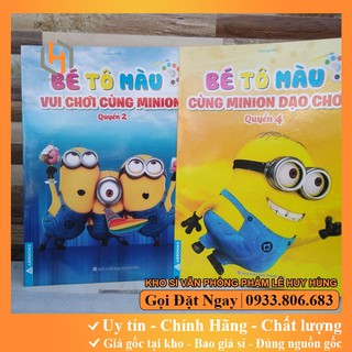 TẬP BÉ TÔ MÀU MINION. ( GIÁ TẠI KHO)