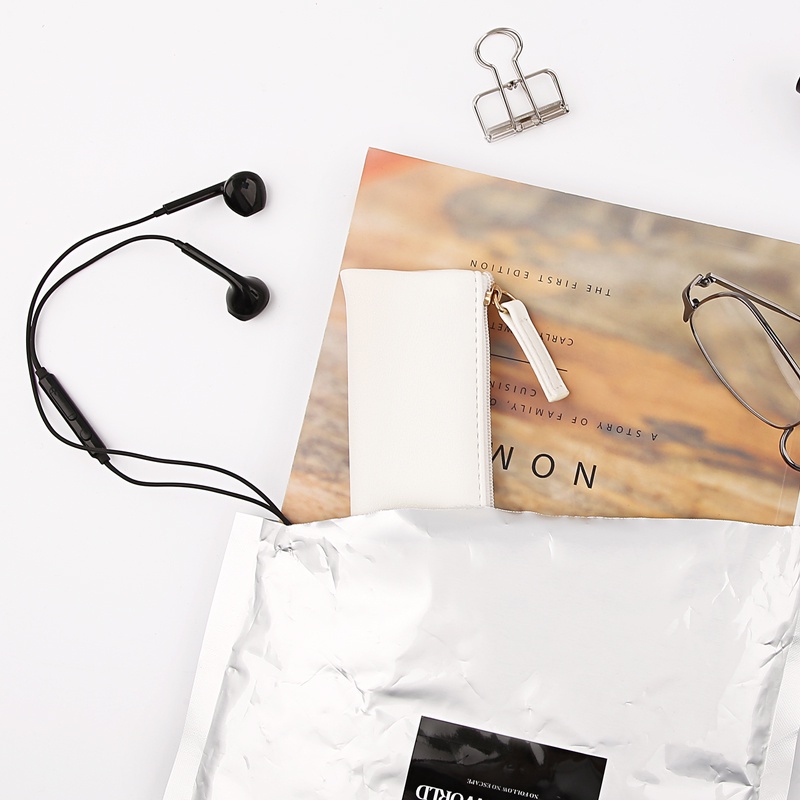 Bóp Viết Da PU Cỡ Lớn Thiết Kế Đơn Giản Sáng Tạo