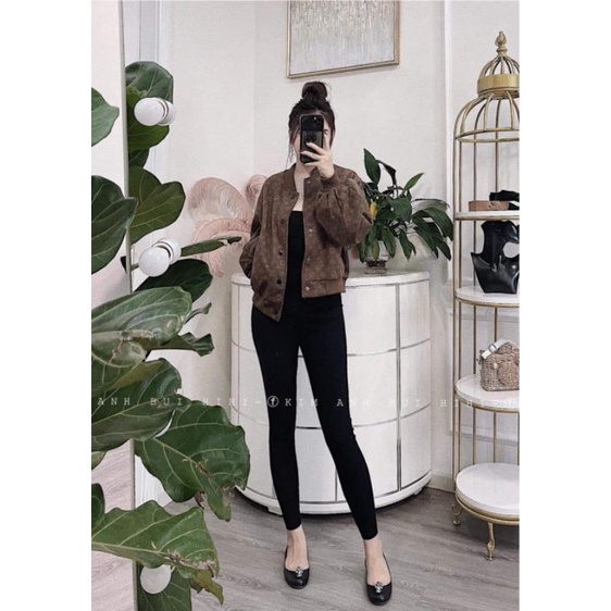 Quần legging chất cotton co dãn mặc ôm tôn dáng