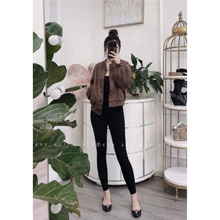 Quần legging chất cotton co dãn mặc ôm tôn dáng