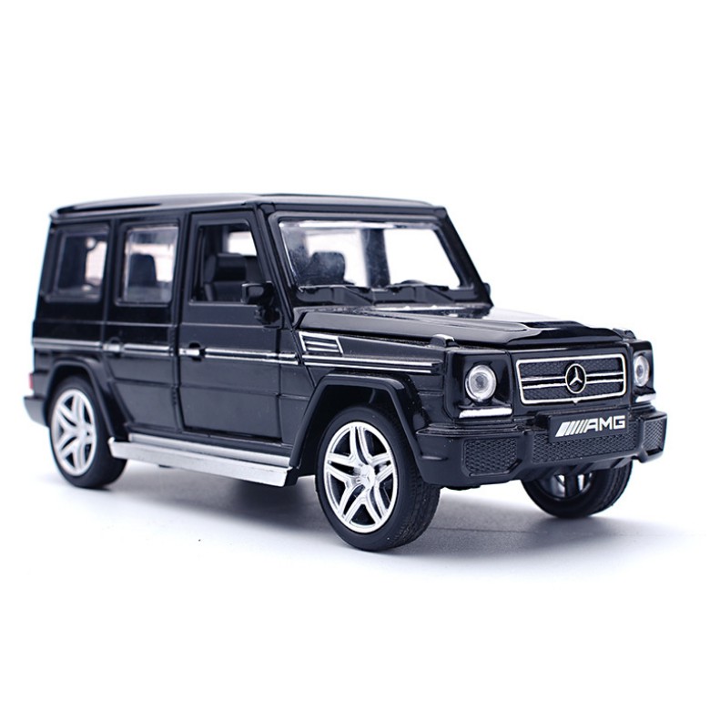 Xe mô hình Mercedes AMG G65 tỉ lệ 1:32 bằng kim loại có âm thanh và đèn đồ chơi trẻ em
