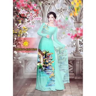 Vải Áo Dài Tằm Ý, Lụa Nhật  DAD611
