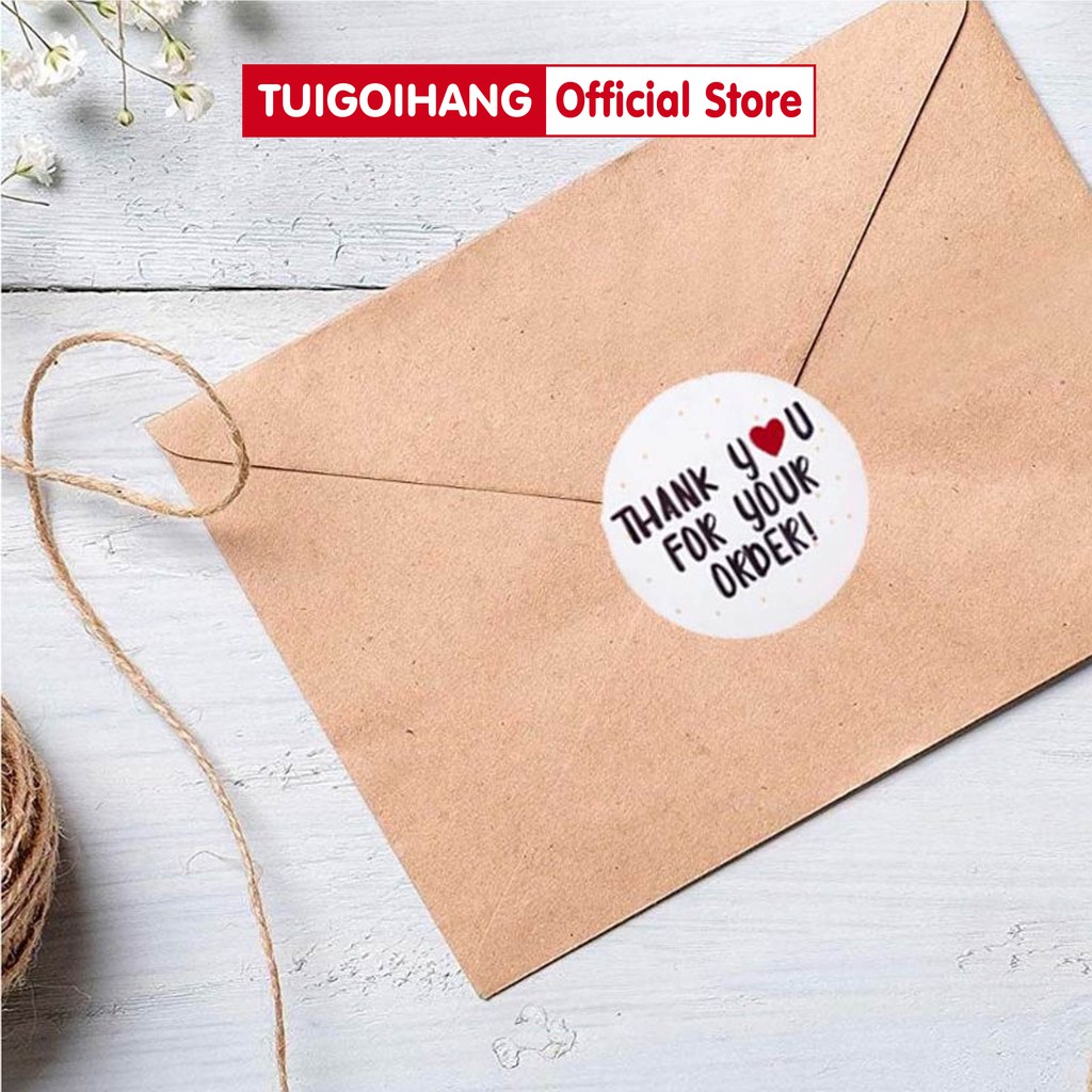 Tem Cảm Ơn TUIGOIHANG Dạng Cuộn 500 Tem Tròn