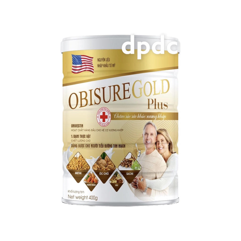 Sữa hạt Xương Khớp Obisure Gold Plus giúp nuôi dưỡng và bảo vệ sụn khớp, xương khớp vận động linh hoạt, tăng cường hấp