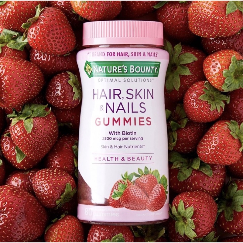 Kẹo Đẹp Da Tóc Móng Nature’s Bounty Vị Dâu Cam