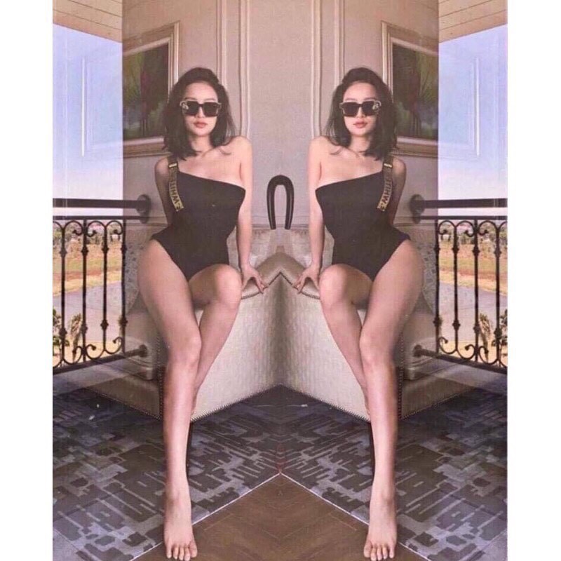 Bikini phối dây vàng độc đáo