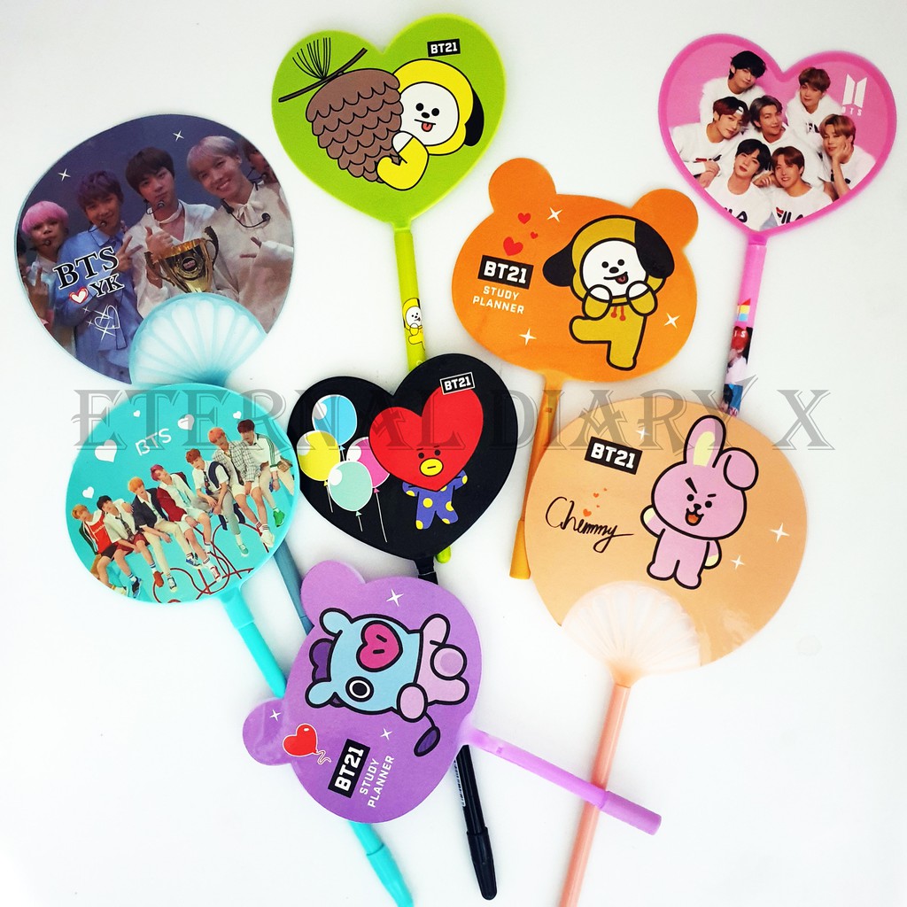 Bút Gel Hình Bt21 Bts Fan Fan