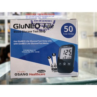 [ Y TẾ THẮNG OANH] QUE THỬ TIỂU ĐƯỜNG GLUNEO LITE 50 TEST- HÀN QUỐC